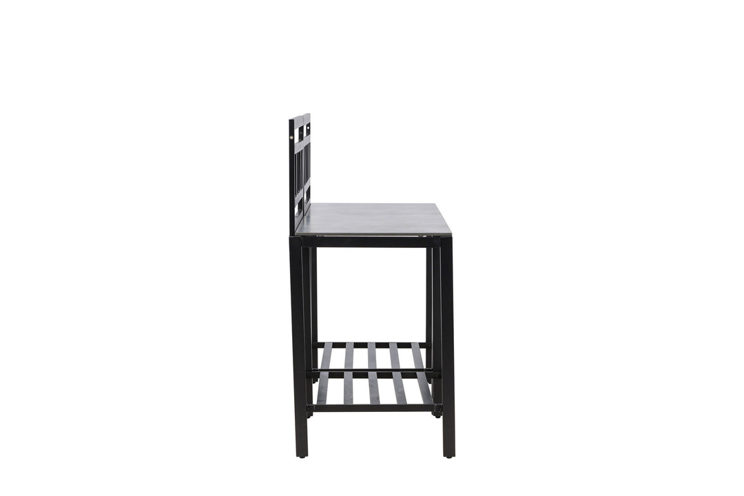 Venture Home Alicante garden kitchen table w/o hole black/fiber concrete