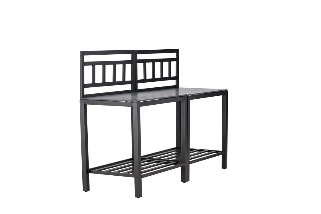 Venture Home Alicante garden kitchen table w/o hole black/fiber concrete