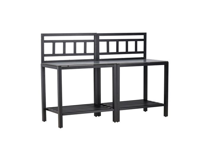 Venture Home Alicante garden kitchen table w/o hole black/fiber concrete