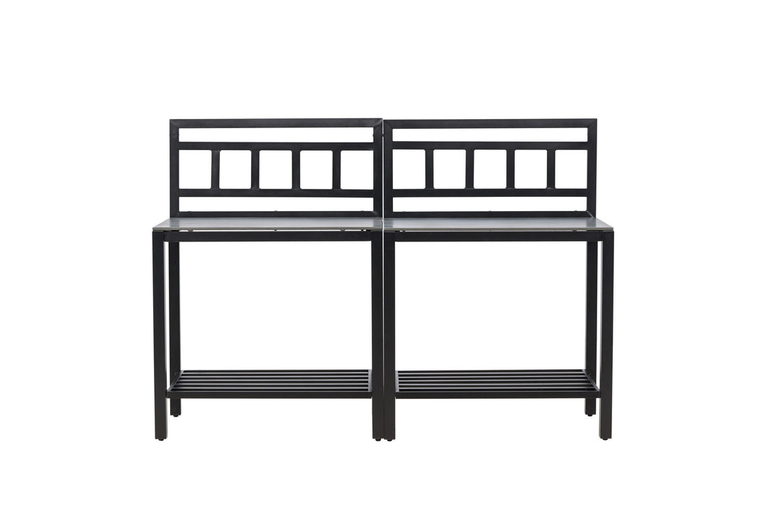 Venture Home Alicante garden kitchen table w/o hole black/fiber concrete