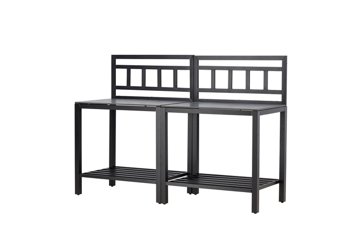 Venture Home Alicante garden kitchen table w/o hole black/fiber concrete