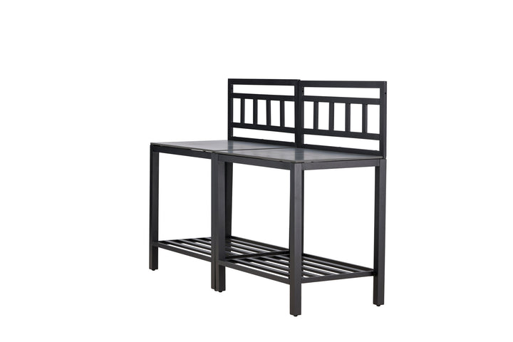Venture Home Alicante garden kitchen table w/o hole black/fiber concrete