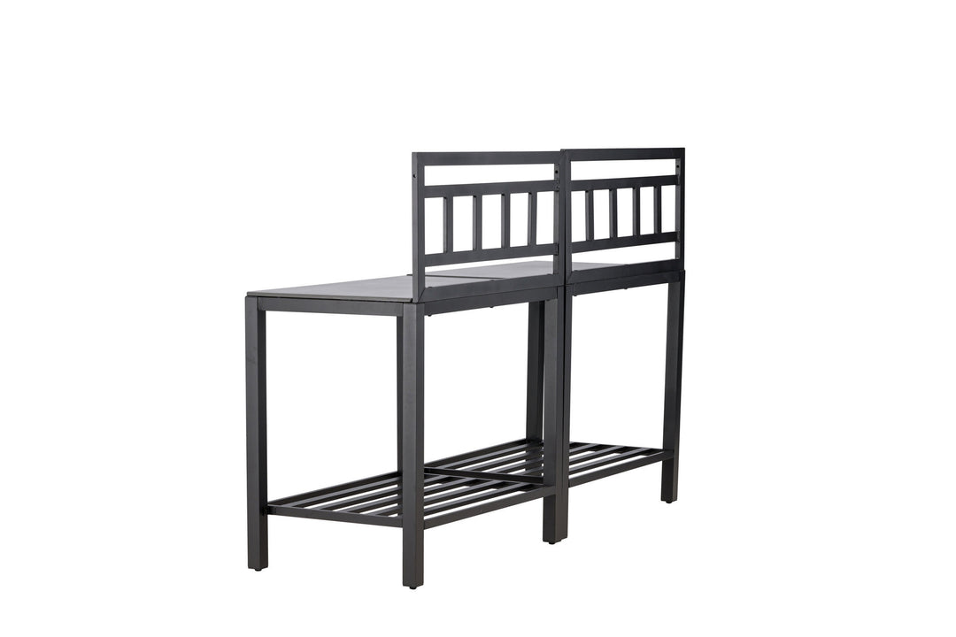 Venture Home Alicante garden kitchen table w/o hole black/fiber concrete