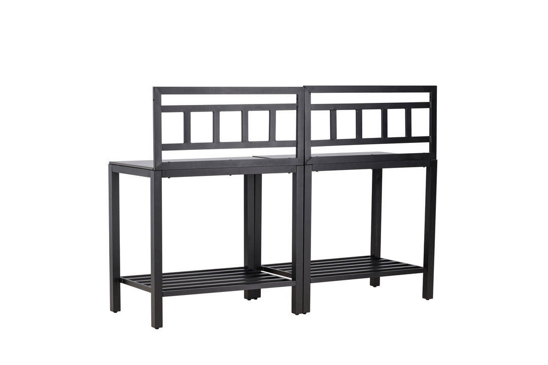 Venture Home Alicante garden kitchen table w/o hole black/fiber concrete