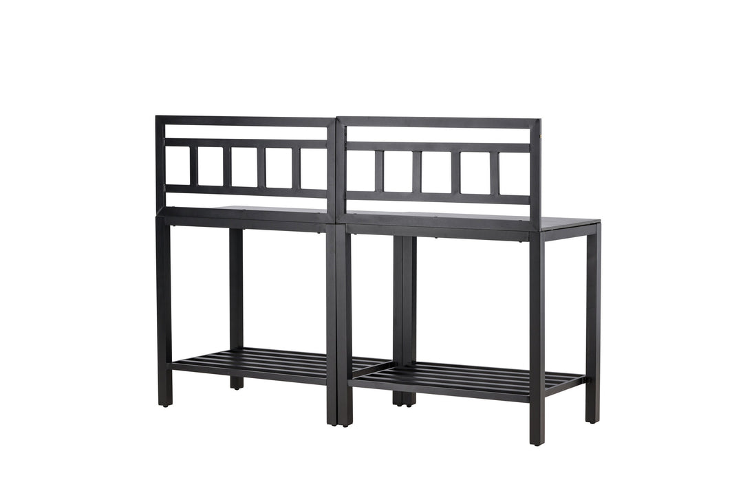 Venture Home Alicante garden kitchen table w/o hole black/fiber concrete