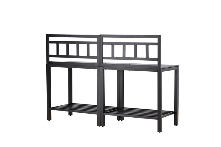 Venture Home Alicante garden kitchen table w/o hole black/fiber concrete