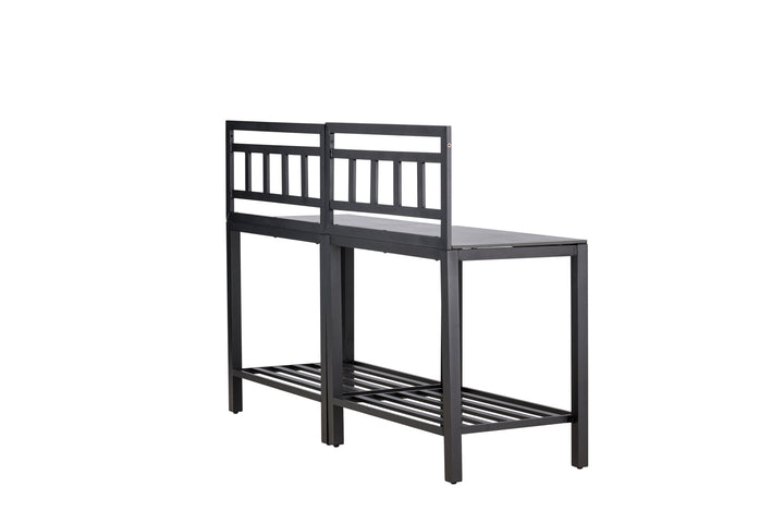 Venture Home Alicante garden kitchen table w/o hole black/fiber concrete