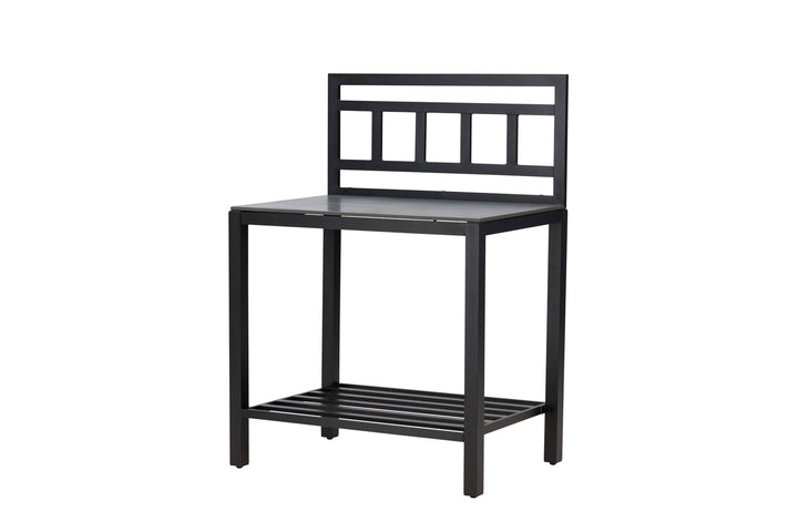 Venture Home Alicante garden kitchen table w/o hole black/fiber concrete