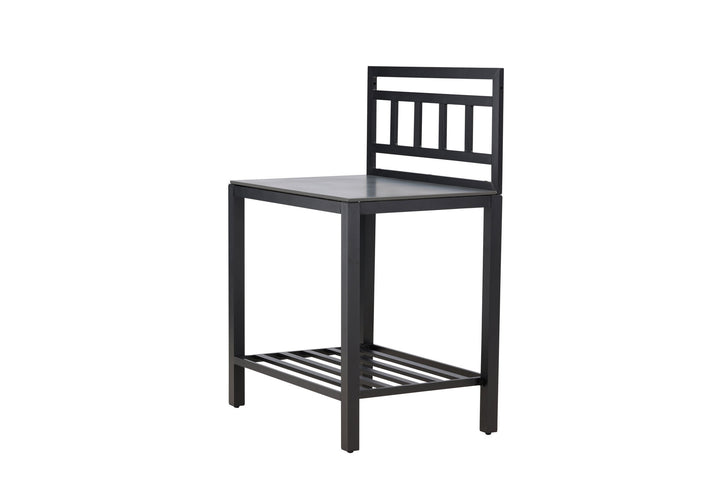 Venture Home Alicante garden kitchen table w/o hole black/fiber concrete