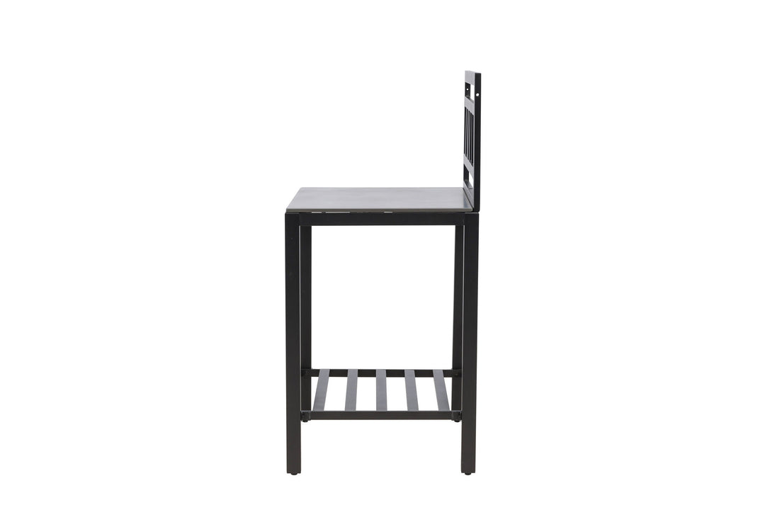 Venture Home Alicante garden kitchen table w/o hole black/fiber concrete