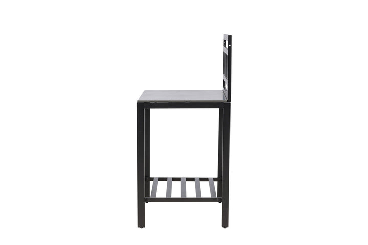Venture Home Alicante garden kitchen table w/o hole black/fiber concrete