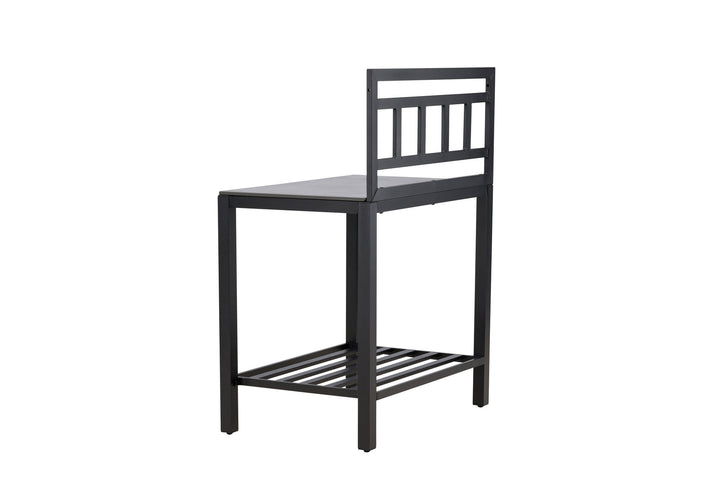 Venture Home Alicante garden kitchen table w/o hole black/fiber concrete
