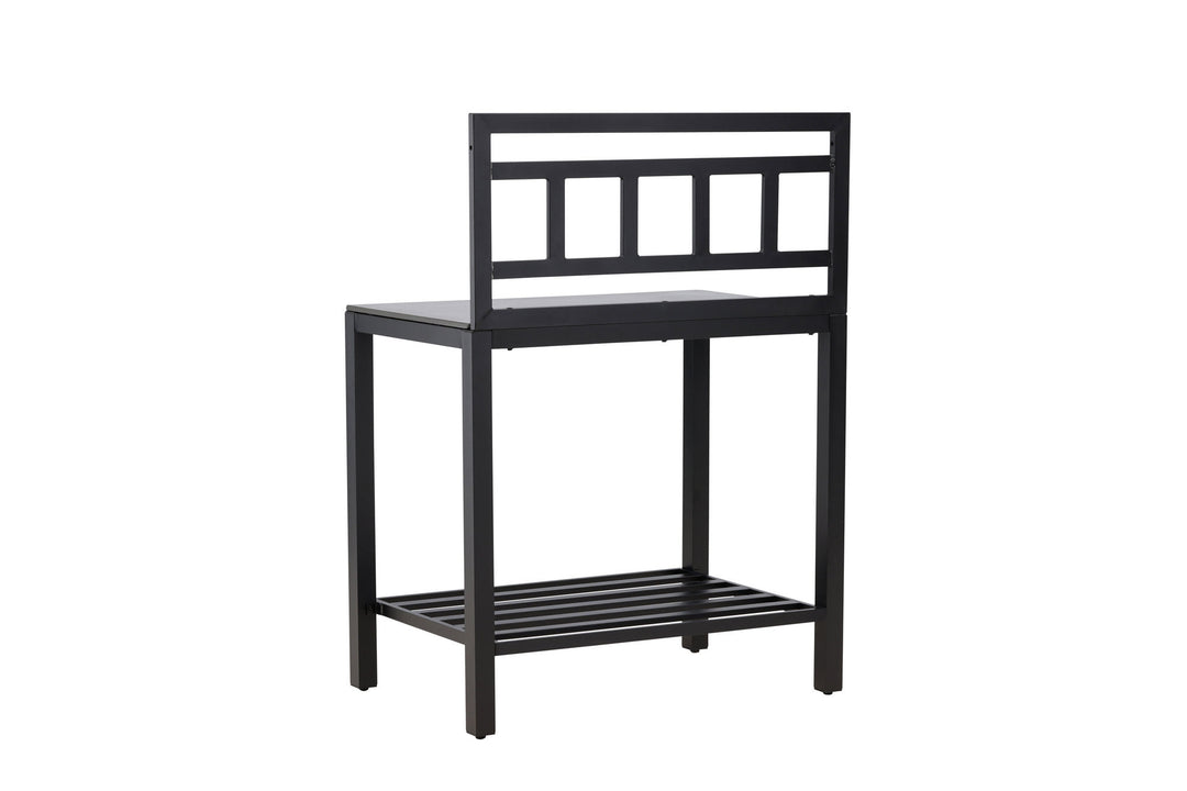 Venture Home Alicante garden kitchen table w/o hole black/fiber concrete