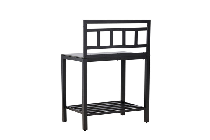 Venture Home Alicante garden kitchen table w/o hole black/fiber concrete
