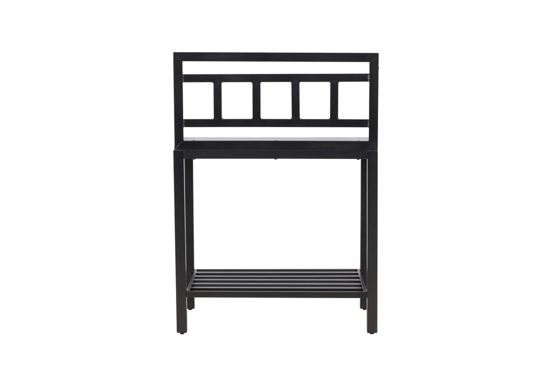 Venture Home Alicante garden kitchen table w/o hole black/fiber concrete