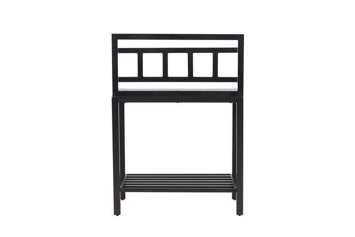Venture Home Alicante garden kitchen table w/o hole black/fiber concrete