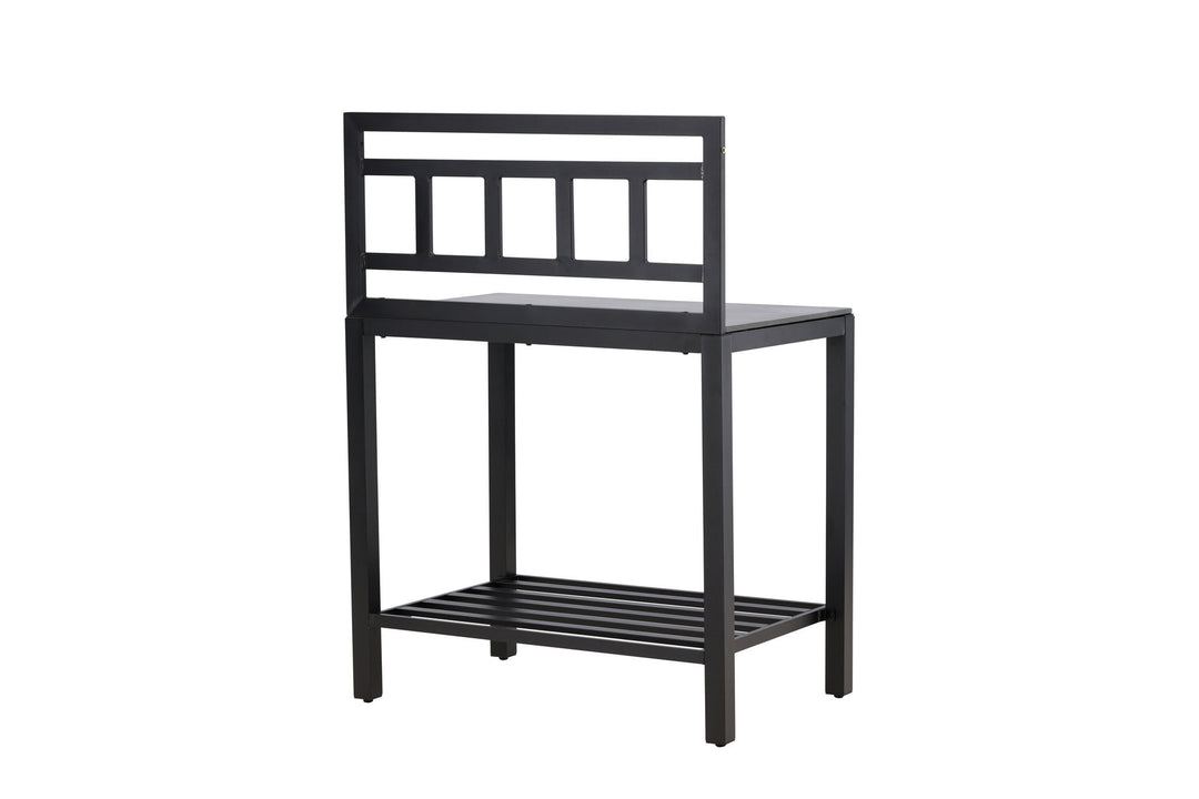 Venture Home Alicante garden kitchen table w/o hole black/fiber concrete