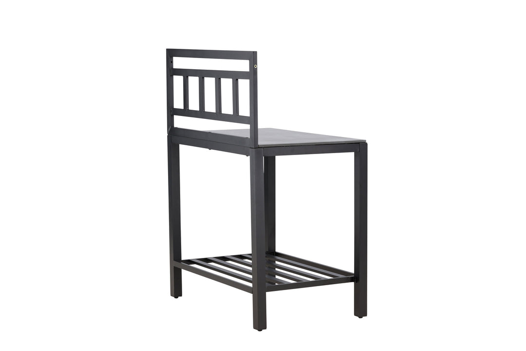 Venture Home Alicante garden kitchen table w/o hole black/fiber concrete