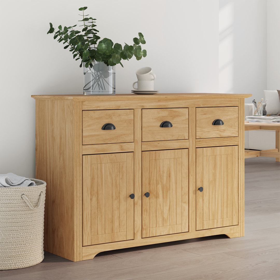 Sideboard BODO Honningbrun 115,5 x 44 x 80 cm Konstrueret træ