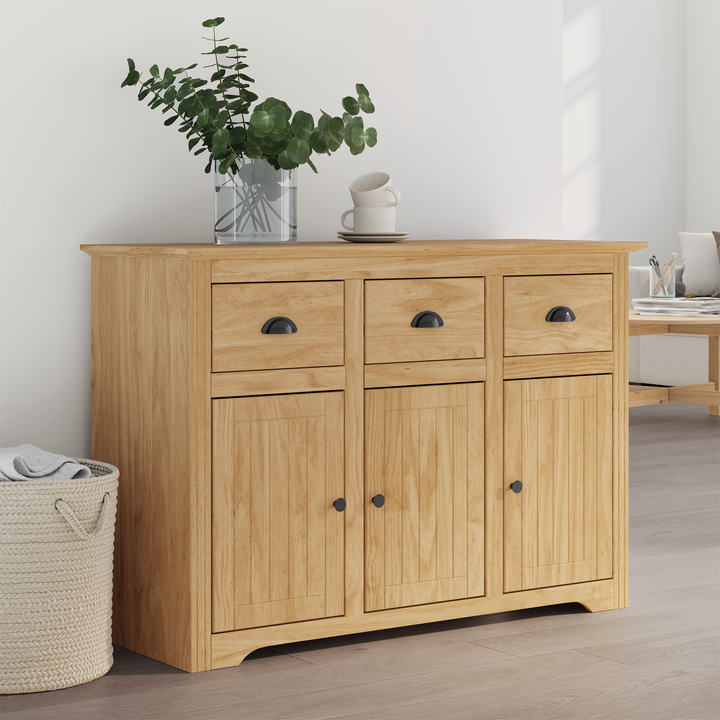 Sideboard BODO Honningbrun 115,5 x 44 x 80 cm Konstrueret træ