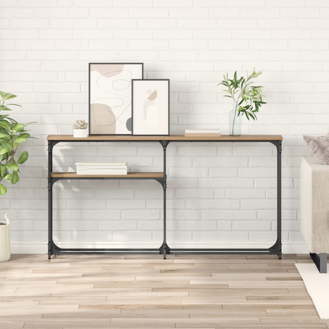 Konsolbord Artisan Egetræ 145 x 22,5 x 75 cm Konstrueret træ