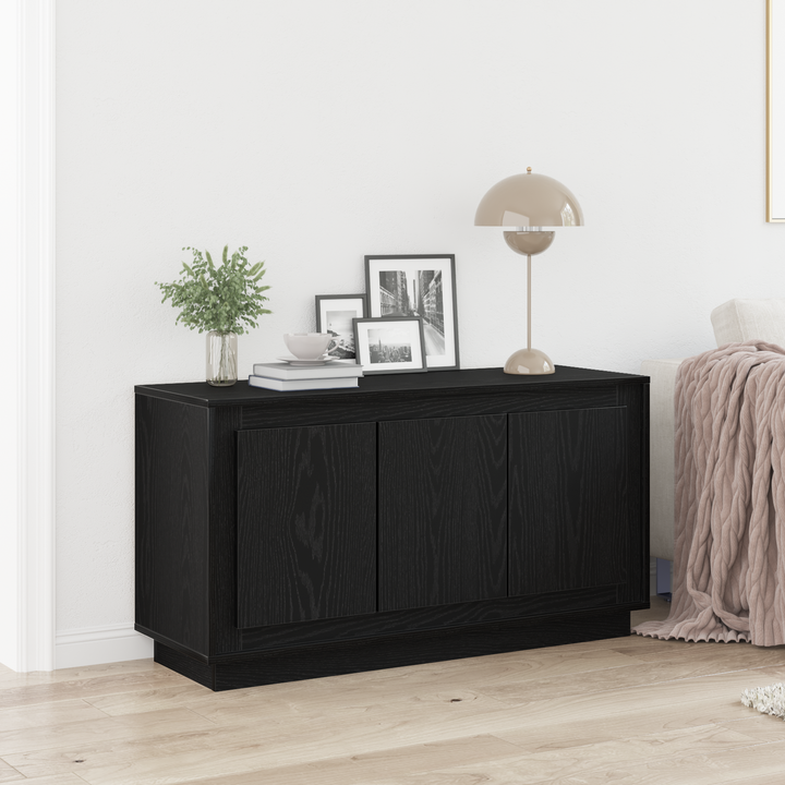 Sideboard Sort eg 102 x 35 x 55 cm Konstrueret træ