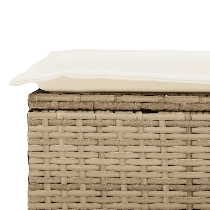sofasæt til haven 6 dele med hynder polyrattan beige