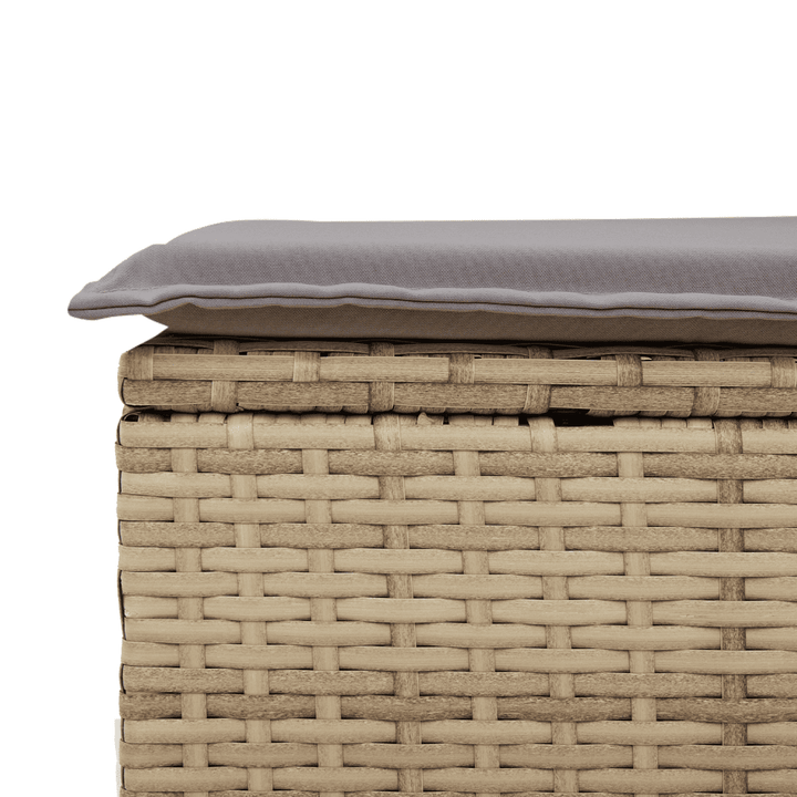 sofasæt til haven 10 dele med hynder polyrattan beige