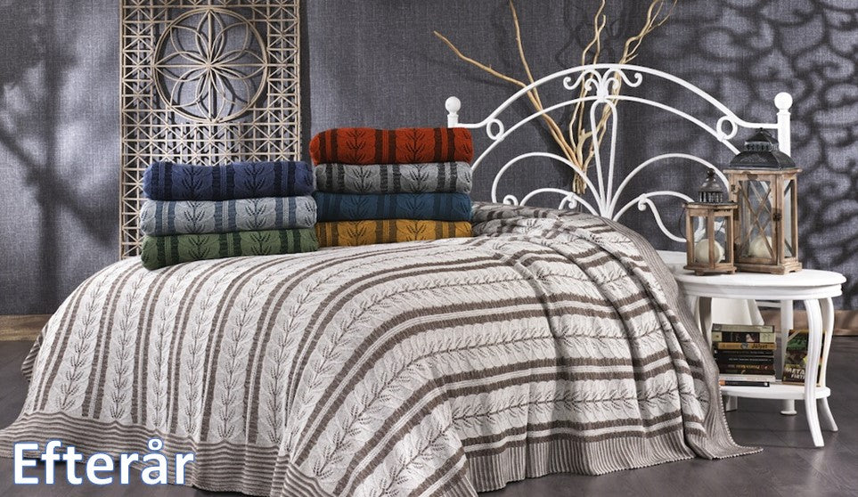 Luksuriøst sengetæppe med elegant design