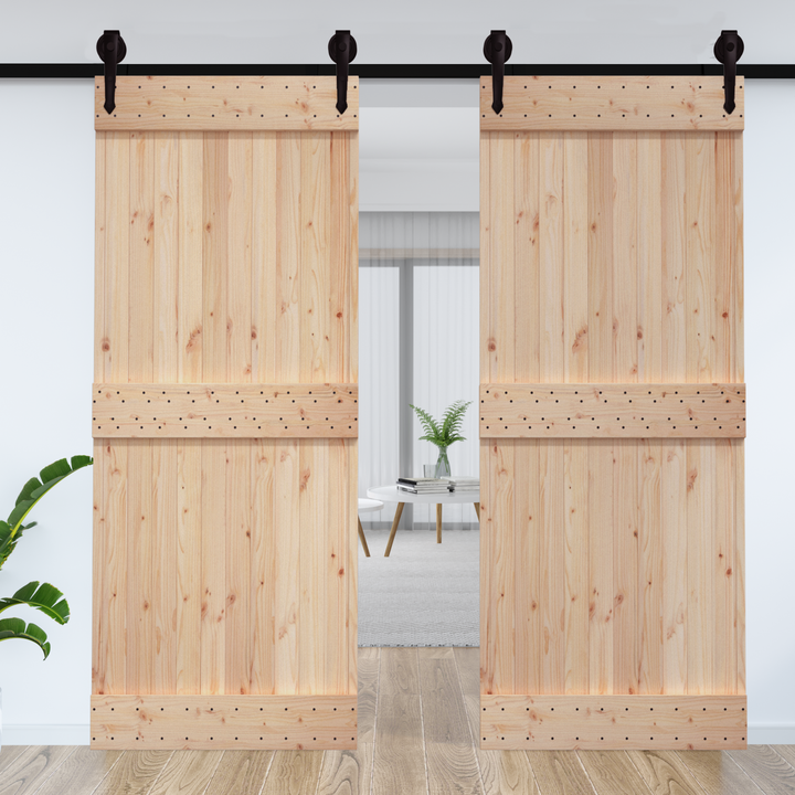 Dør NARVIK Naturfarvet 95 x 210 cm Massivt Fyrretræ