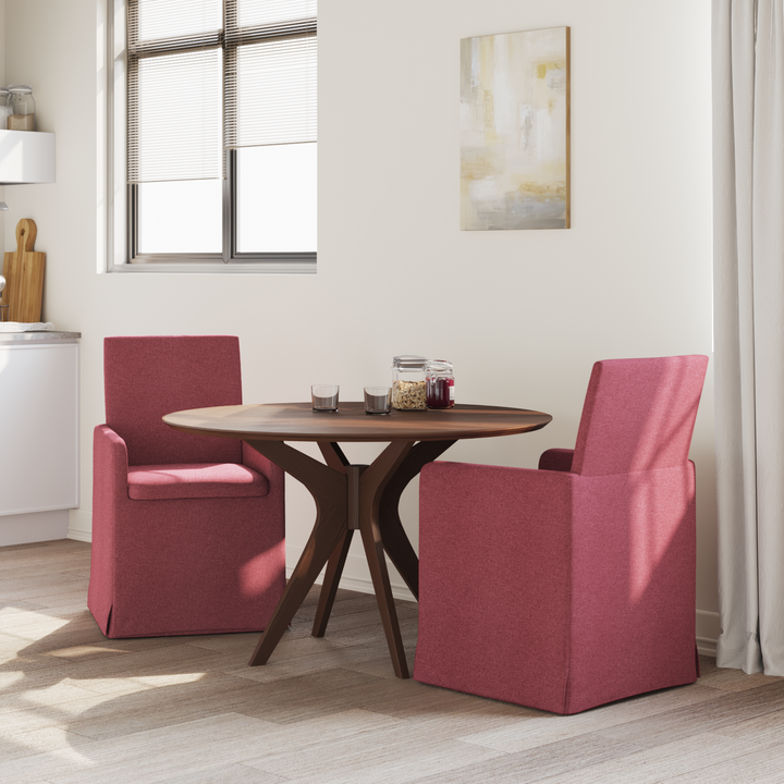 Spisestole 2 pcs Vinrød 57 x 67 x 95 cm Stof
