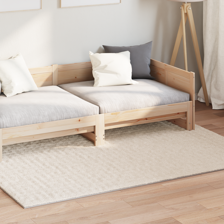 Områdetæpper Rektangulær SIROLO Beige 170 x 120 cm Polyester