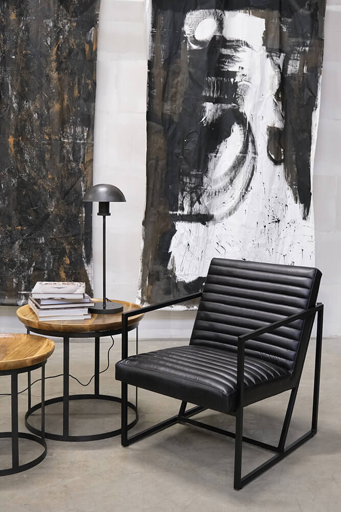 Trademark Living Tender loungestol - sort