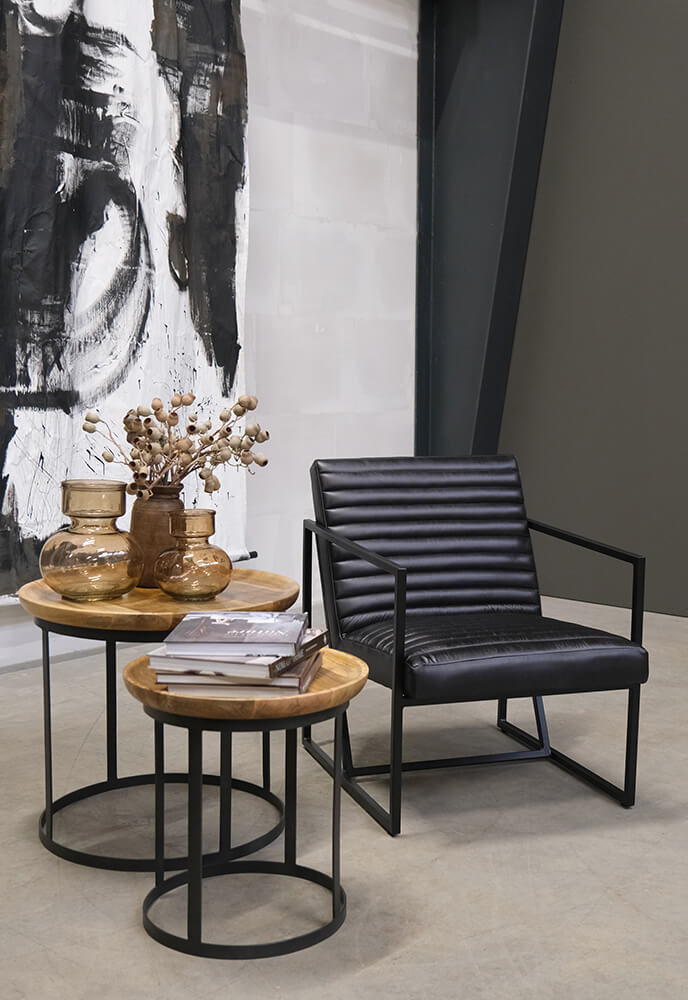 Trademark Living Tender loungestol - sort