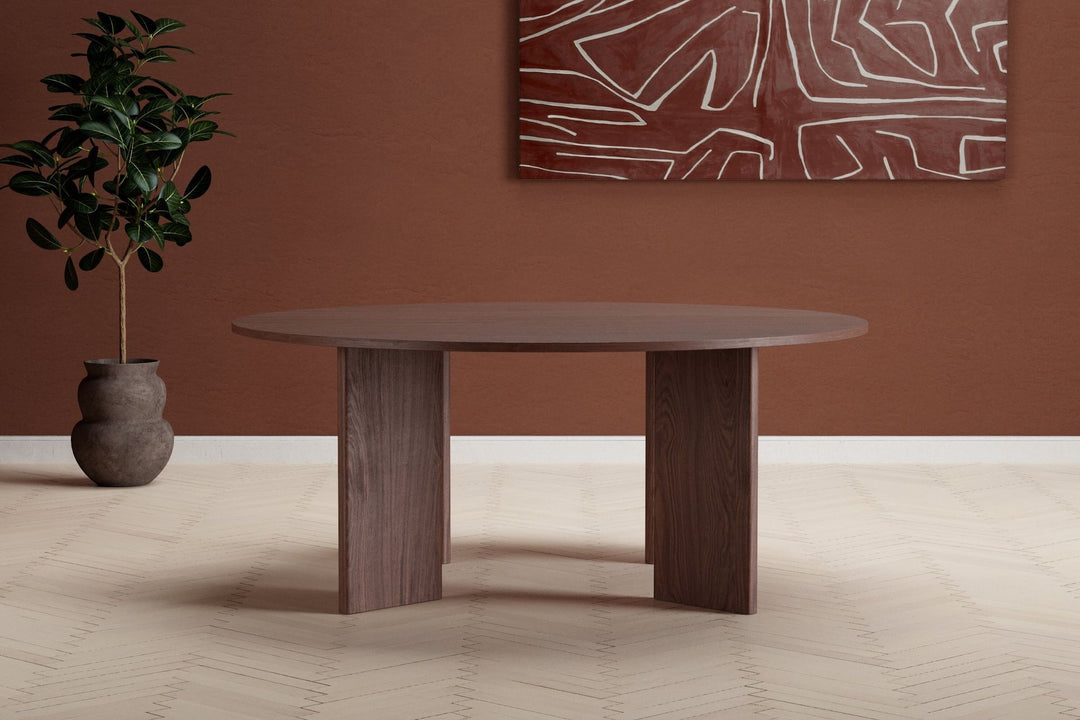 Venture Home Graos Round Dining Table - Mocca / MDF
