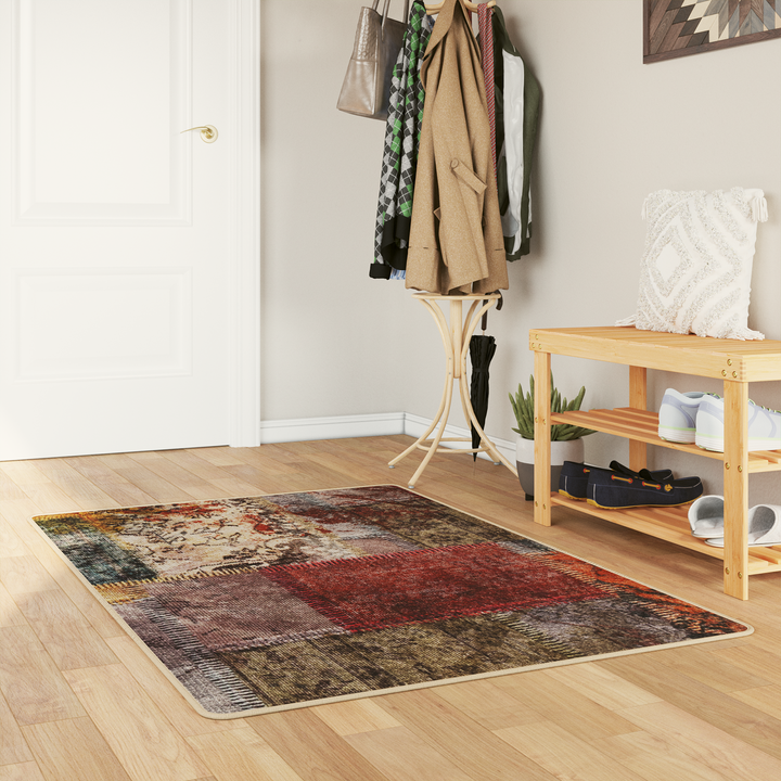 Tæppe Runner MARSA Flerfarvet 100 x 150 cm Polyester og PVC