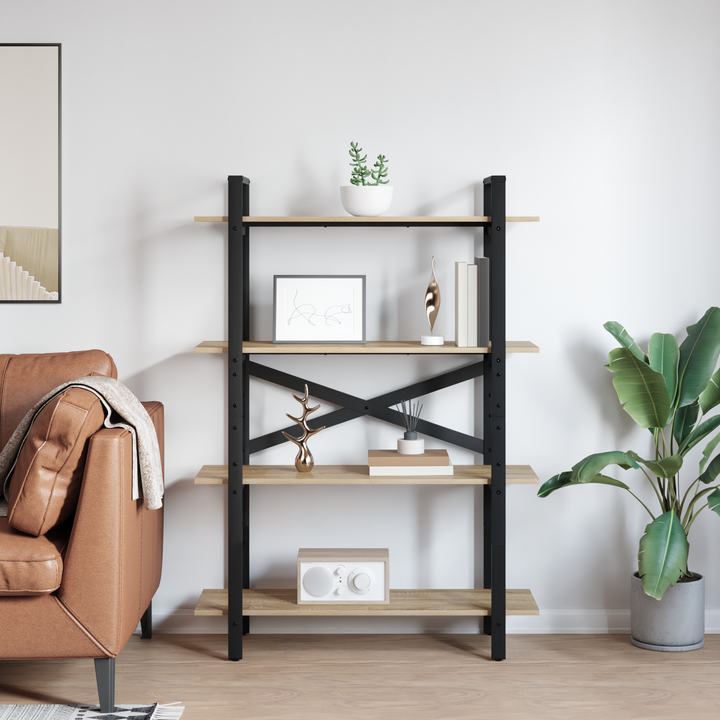 Bogreol Sonoma eg 100 x 33,5 x 140 cm Konstrueret træ