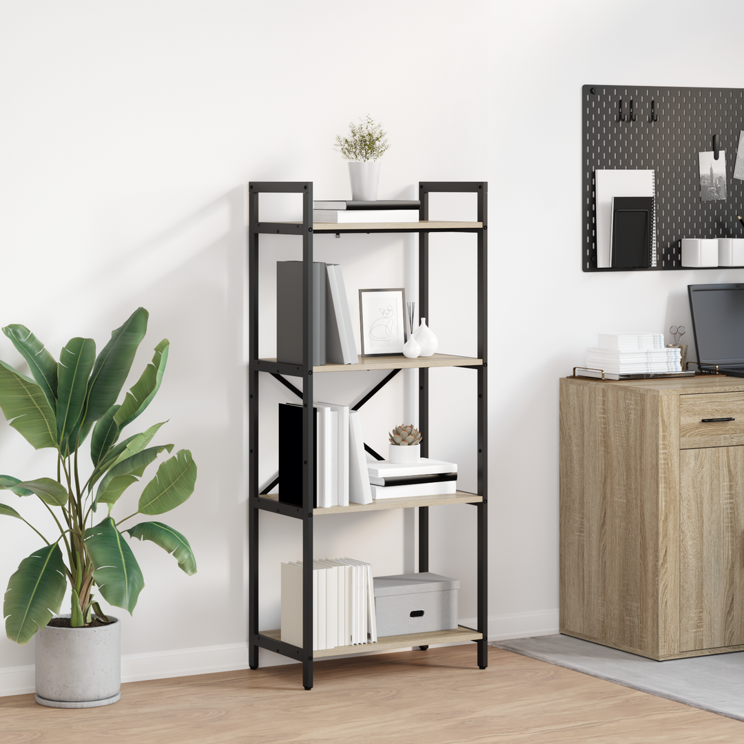 Bogreol Sonoma eg 56 x 34 x 133,5 cm Konstrueret træ
