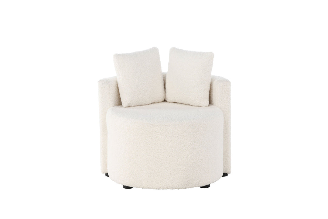 Venture Home Kelso Kids 2-seat Sofa - White / Teddy FSC 100%