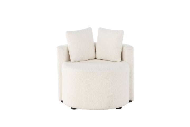 Venture Home Kelso Kids 2-seat Sofa - White / Teddy FSC 100%