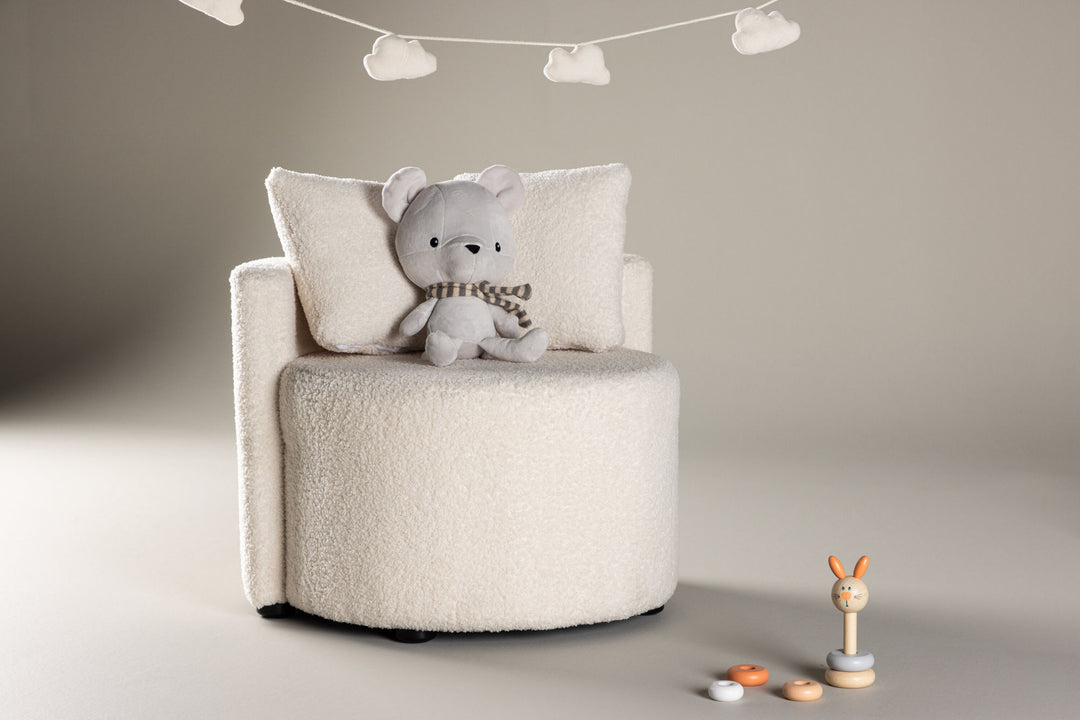 Venture Home Kelso Kids 2-seat Sofa - White / Teddy FSC 100%