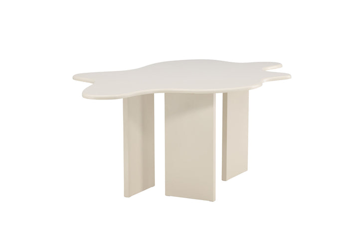 Vind Flower Dining Table 190x123x76 cm - MDF Beige Painting FSC 100%