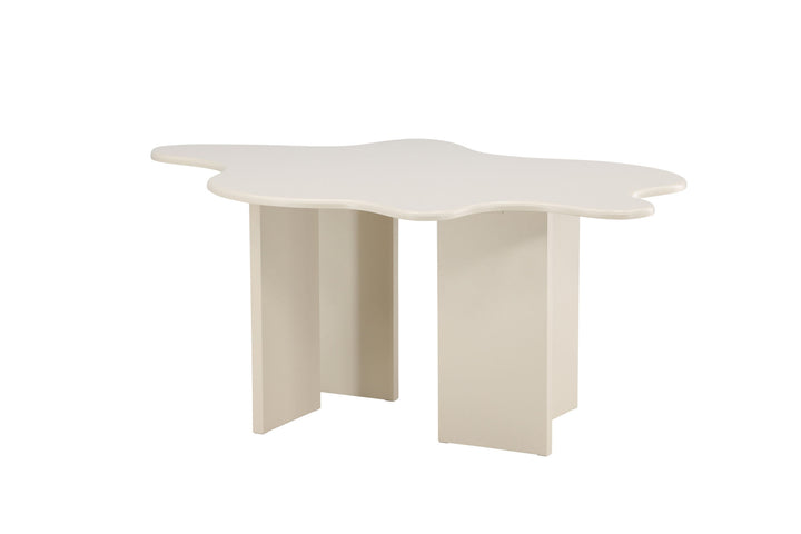 Vind Flower Dining Table 190x123x76 cm - MDF Beige Painting FSC 100%