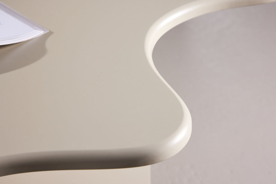 Vind Flower Dining Table 190x123x76 cm - MDF Beige Painting FSC 100%