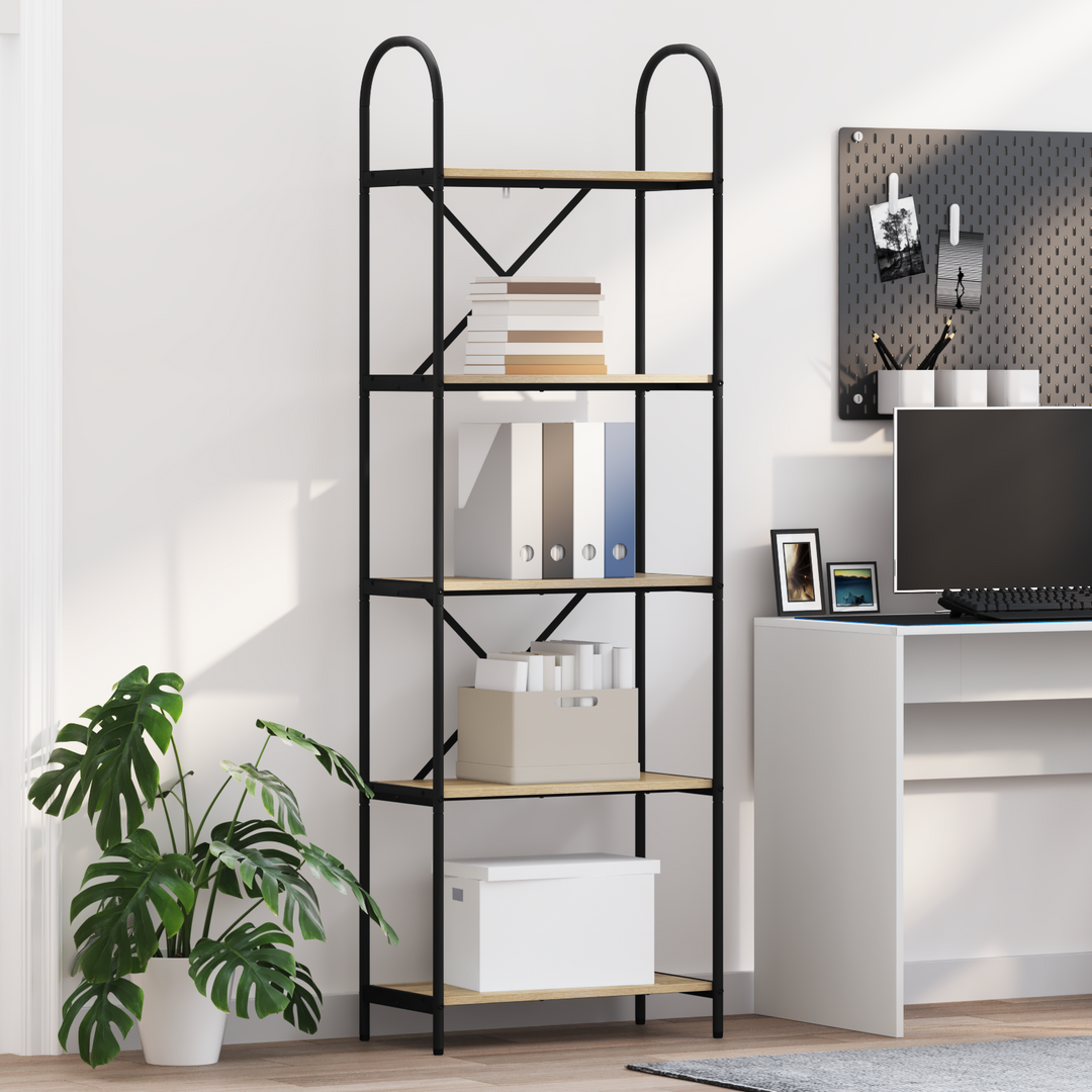 Bogreol Sonoma eg 60 x 30 x 183 cm Konstrueret træ