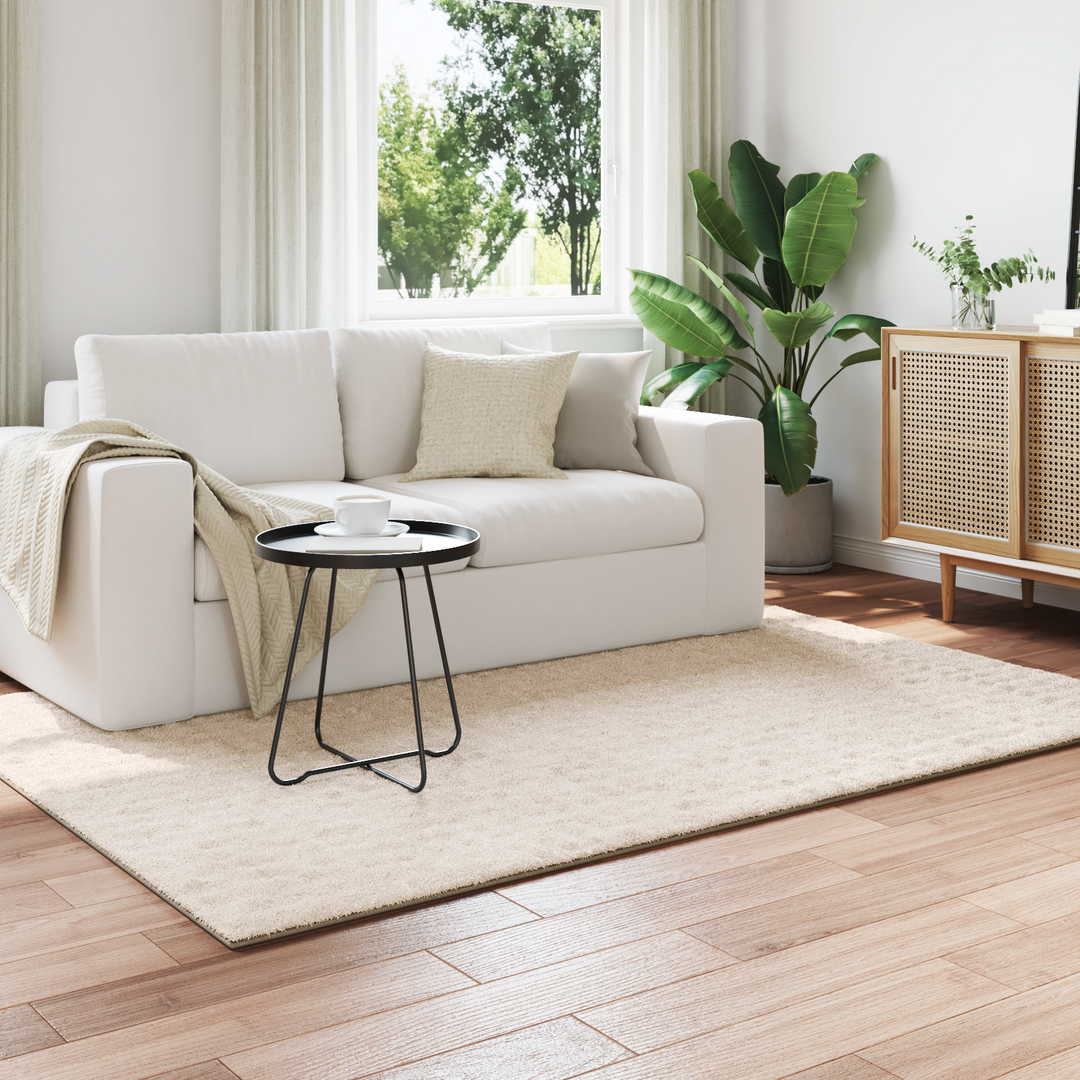 Områdetæpper Rektangulær SIROLO Beige 200 x 140 cm Polyester
