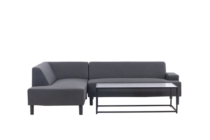 Venture Home Mecka Corner Sofa set with table / Dark Grey