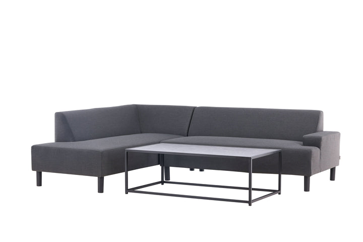 Venture Home Mecka Corner Sofa set with table / Dark Grey