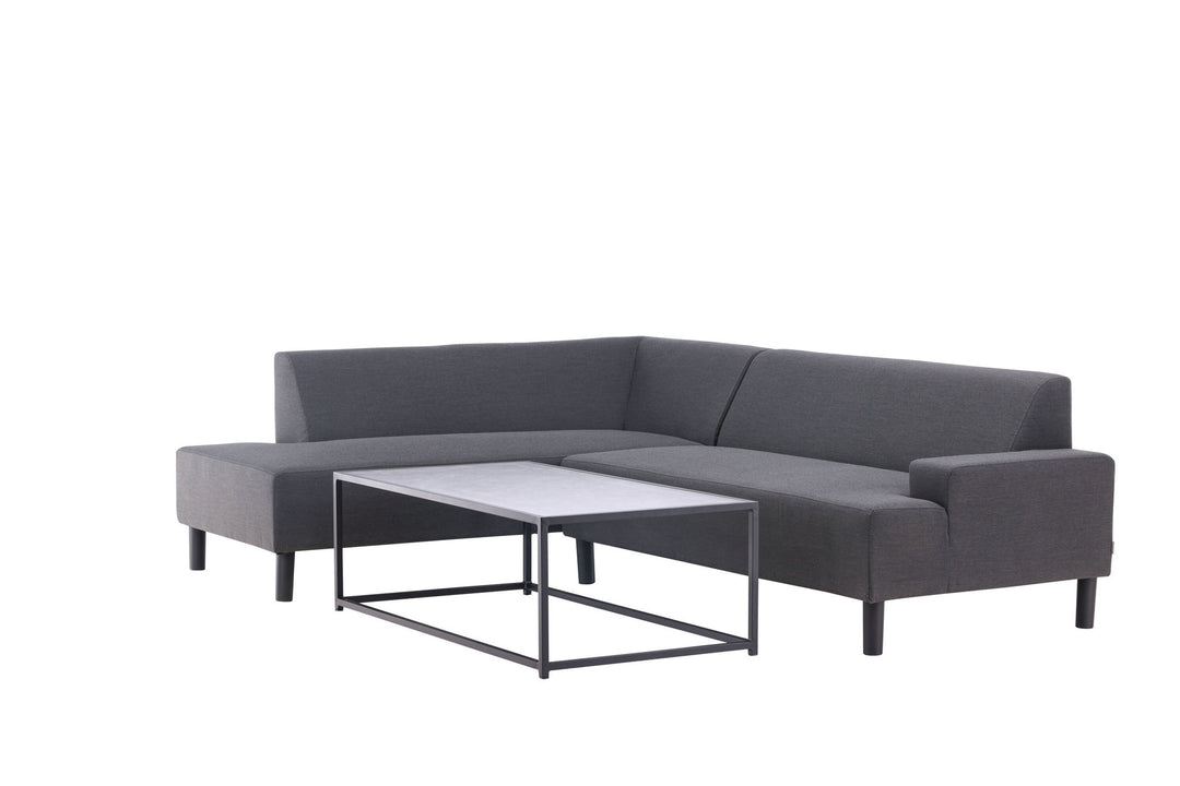 Venture Home Mecka Corner Sofa set with table / Dark Grey