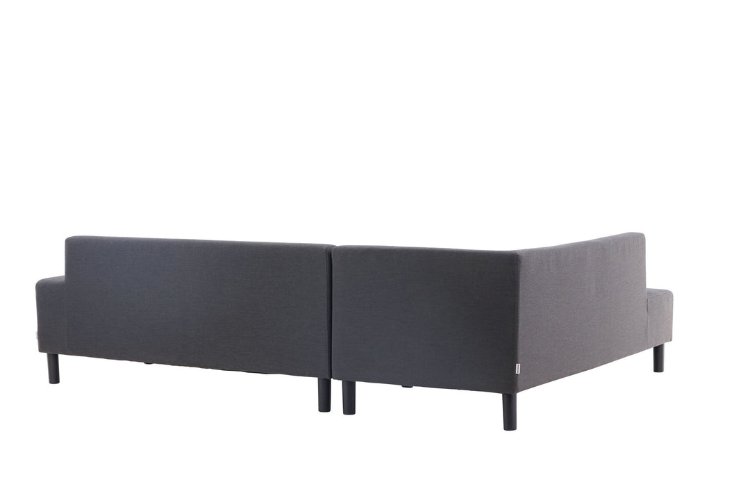 Venture Home Mecka Corner Sofa set with table / Dark Grey